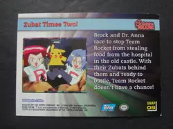 2001 Topps Pokemon Johto League Champions Screen Snaps! SNAP08 Zubat Times Two! - Image 2
