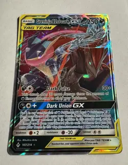 Greninja & Zoroark GX 107/214 Sm-Unbroken Bonds Holo Tag Team Pokemon TCG NM/ M - Image 1