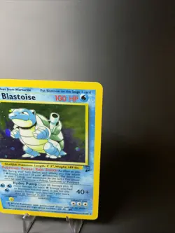 Blastoise 2/130 Holo - Base Set 2 - Pokemon TCG -MP Small Crease With Semi Swirl - Image 2