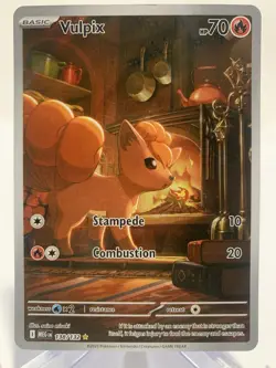 Pokemon TCG Mega Evolution Vulpix 138/132 Illustration Rare NEAR MINT - Image 1