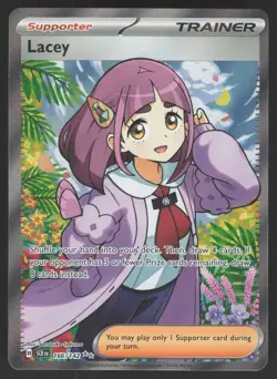 Lacey 166/142 Ultra Rare Pokemon TCG Stellar Crown LP - Image 1
