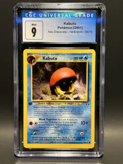 2001 Pokemon Neo Discovery - Kabuto 55 - 1st Edition - CGC - 9 - Image 1