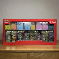 Pokemon TCG Prismatic Evolutions Costco 8 Pack Mini Tin Bundle x2 - New (C & D) - Image 1