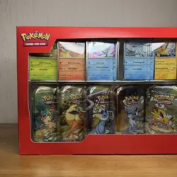Pokemon TCG Prismatic Evolutions Costco 8 Pack Mini Tin Bundle x2 - New (C & D) - Image 2