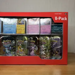 Pokemon TCG Prismatic Evolutions Costco 8 Pack Mini Tin Bundle x2 - New (C & D) - Image 3