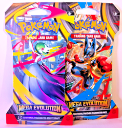 3X Pokemon TCG - Mega Evolution Sleeved Booster Pack - Random Art Factory Sealed - Image 1