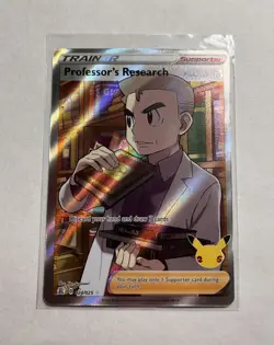 Pokemon TCG Celebrations Professor's Research (Full Art) 024/025 Ultra Rare NM/M - Image 1
