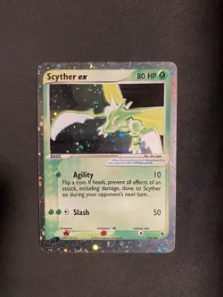 Pokemon TCG Scyther EX 102/109 Ultra Rare Full Holo Ruby & Sapphire - Image 1