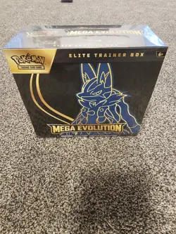 Pokemon TCG Mega Evolutions Elite Trainer Box Lucario Art New Sealed ETB - Image 1