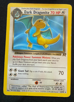 Dark Dragonite 22/82 Non Holo Team Rocket Set Rare Pokemon WOTC MP/HP - Image 1