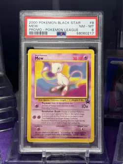 2000 Pokemon League Black Star Promo Mew #8 PSA 8 - Image 1