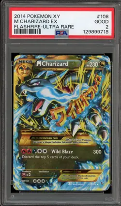 Pokemon M Charizard EX XY Flashfire Holo Ultra Rare #108 PSA 2 - Image 1