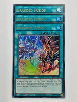 Yu Gi Oh - 3x CH01-EN020 Branded Fusion - Ultra Rare - Image 1