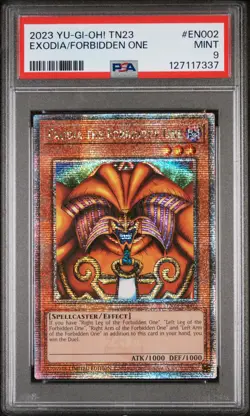 2023 YU-GI-OH! TN23-25TH ANV TIN: DUELING HEROES EXODIA THE FORBIDDEN ONE PSA 9 - Image 1