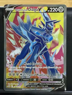 Pokemon TCG Origin Forme Dialga V SWSH255 SWSH Promo Card - Image 1