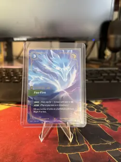 Riftbound TCG League Of Legends Origins Epic Fox Fire 256/298 NM Card Ahri - Image 1