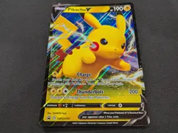 Pokemon Pikachu V (SWSH061, SWSH198) Pikachu VMAX (SWSH286) 3 Card Set NM JUMBO - Image 3
