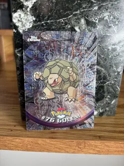 Pokemon #76 Golem Card Foil 2000 Topps Chrome Base Set - Image 2