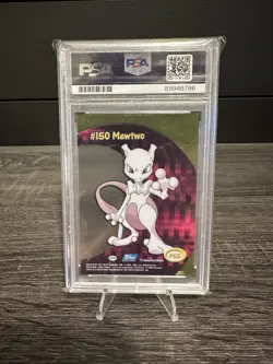 PSA MINT 9 - #150 MEWTWO - 2000 Topps Pokemon - TV Animation Clear Card #PC5 - Image 2