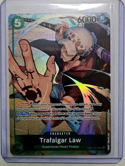 Trafalgar Law 047 Parallel Alt Art ALPHA PRE-ERRATA OP01-047 One Piece Card - Image 1