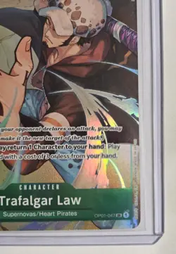 Trafalgar Law 047 Parallel Alt Art ALPHA PRE-ERRATA OP01-047 One Piece Card - Image 5