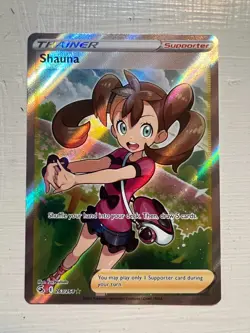 Shauna (Full Art) 263/264 Holo Ultra Rare SWSH08: Fusion Strike Pokemon Card - Image 1