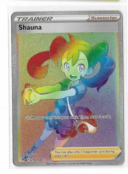 Shauna 278/264 Sword & Shield Fusion Strike Secret Rare NM Pokemon Card - Image 1