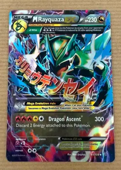 M Rayquaza EX 61/108 XY Roaring Skies 2015 Holo Rare Pokemon Card TCG LP - Image 1