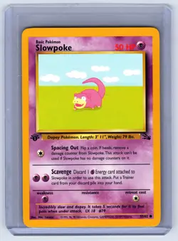 🦥 1st Edition Fossil Slowpoke - NM/M - Pokemon Card - Vintage WOTC - Image 1