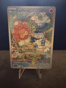 Castform Sunny Form 195/191 Pokemon Surging Sparks Illustration Rare TCG CARD - Image 1