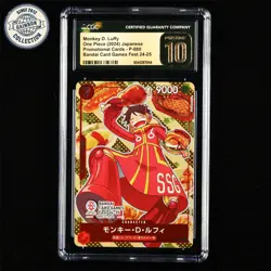CGC PRISTINE 10 BANDAI 2024 ONE PIECE TCG Card P-080 Monkey D. Luffy - Image 2