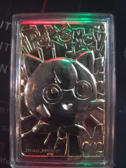 1999 Burger King BK Pokemon 23K Gold Plated Trading Card JigglyPuff with Case - Image 1