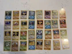 Lot of 32 Pokemon 1999 Base Set Unlimited Cards- Near Mint/ Light Play LOT #3 - Image 1