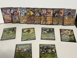 Lot of 15 Ex Pokemon Cards Resheram V - Image 1