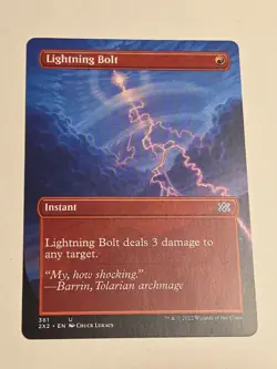 Lightning Bolt (Borderless) X1 2X2 Double Masters 2022 361 MTG U - Image 1