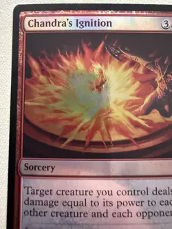 Chandra’s Ignition FOIL - MTG NM Burn Finisher (M3C Ripple Foil) - Image 3