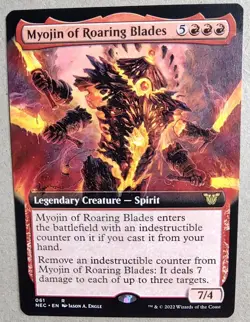 Myojin of Roaring Blades - Kamigawa: Neon Dynasty (NEC) #61 - Rare Reg -NM- MTG - Image 1