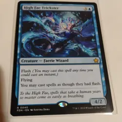 MTG High Fae Trickster 0453 | Extended Art Rare | Foundations - Image 1
