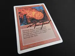 Fireball Signed NM [Revised Edition] #1 Mtg Magic Free Tracking! - Image 2