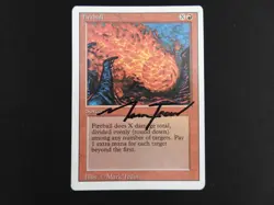 Fireball Signed LP/MP [Revised Edition] #2 Mtg Magic Free Tracking! - Image 1