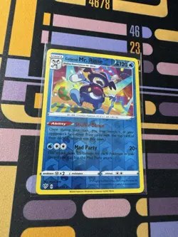 Galarian Mr. Rime SWSH03: Darkness Ablaze Pokemon 036/189 Reverse Holo - Image 1