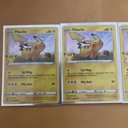 Pokemon TCG General Mills 25th Anniversary Pikachu #SWSH039 Black Star Promo - Image 2