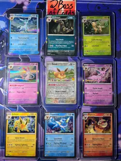 Pokemon Eeveelutions Holo Lot - Full Set of 9 - All Pack Fresh - NM/M - Image 1