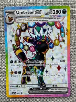 Pokemon TCG Umbreon Ex Espeon Ex Svp 175 176 Promo Pair NM Prismatic Evolution - Image 2
