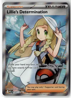 Lillie's Determination 169/132 Me01: Mega Evolution Holo Pokemon Minty! - Image 1