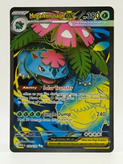 2025 Near Mint Pokemon Mega Venusaur ex 155/132 UR Mega Evolution NM Ultra Rare - Image 1