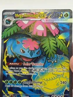 2025 Near Mint Pokemon Mega Venusaur ex 155/132 UR Mega Evolution NM Ultra Rare - Image 3