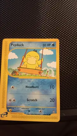 Psyduck Aquapolis Non Holo 104/147 Pokemon E Reader Vintage 2002 WOTC NM - Image 2