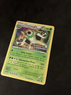 2015 Pokemon TCG : XY BREAK THROUGH PROMO CHESNAUGHT XY68 PRERELEASE HOLO NM - Image 2