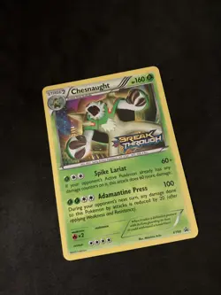 2015 Pokemon TCG : XY BREAK THROUGH PROMO CHESNAUGHT XY68 PRERELEASE HOLO NM - Image 3